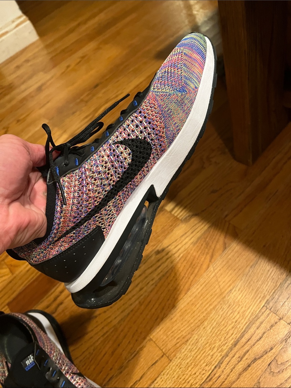 Nike Multicolor Knit Sneakers with Black Accents Size 12 M - Picture 6 of 12